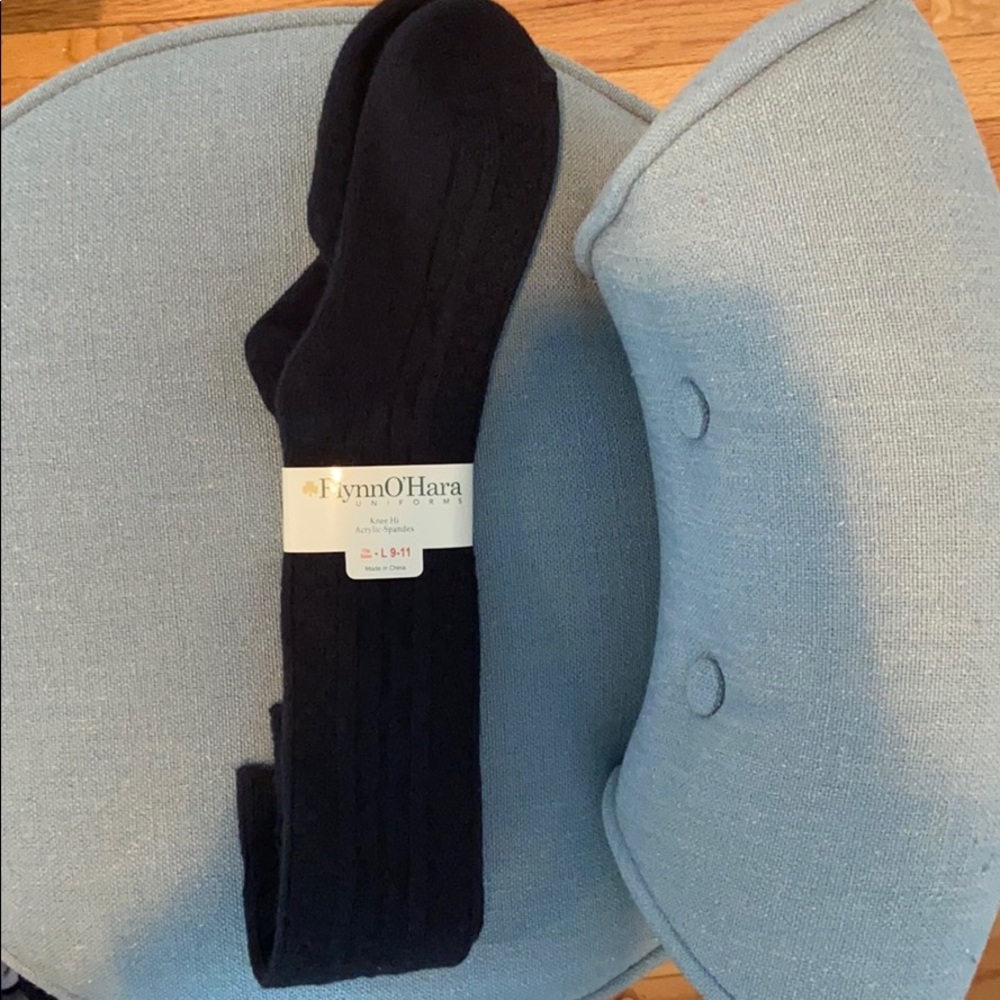 BRAND NEW!! navy blue knee high socks